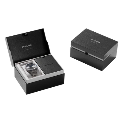 D1 Milano Watch Square Bracelet 37mm In Blue/gun Metal