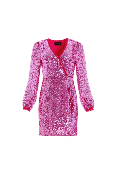 Shop Needle & Thread Lustre Sequin Micro Mini Dress In Pink