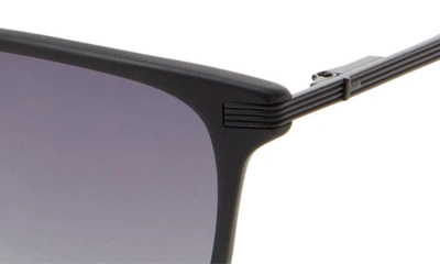 Ted Baker 56mm Square Full Rim Polarized Sunglasses In Black