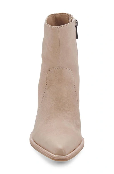 Shop Dolce Vita Volli Pointed Toe Bootie In Dune Nubuck