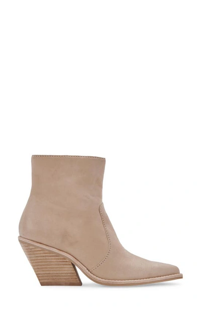 Shop Dolce Vita Volli Pointed Toe Bootie In Dune Nubuck