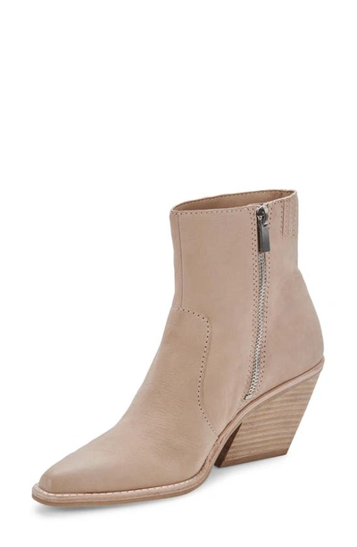 Shop Dolce Vita Volli Pointed Toe Bootie In Dune Nubuck