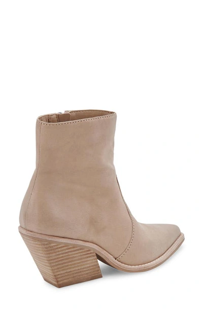 Shop Dolce Vita Volli Pointed Toe Bootie In Dune Nubuck