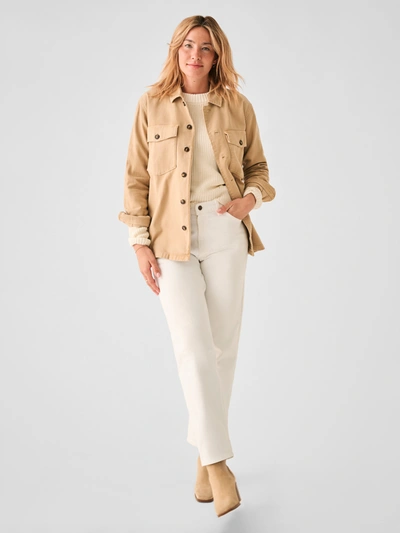 Shop Faherty Stretch Surplus Savannah Jacket In Safari