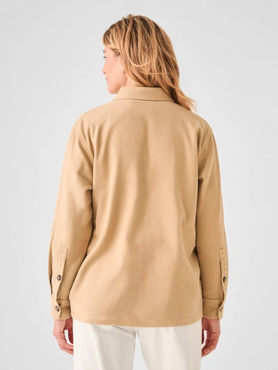 Shop Faherty Stretch Surplus Savannah Jacket In Safari