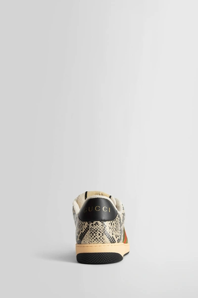 Gucci Screener Python-embossed Leather Sneaker In Multicolor