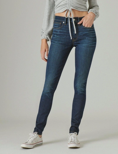 Shop Lucky Brand Women's Bridgette Skinny Jean In Blue