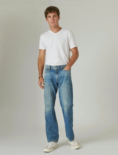 Shop Lucky Brand Men's 363 Vintage Straight Hemp Jean In Blue