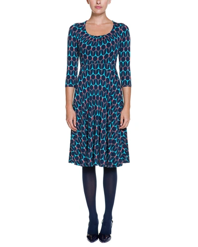 Shop Boden Highgate Blues Colorblocked Geometric Print Jersey Dress