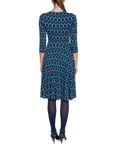 Shop Boden Highgate Blues Colorblocked Geometric Print Jersey Dress
