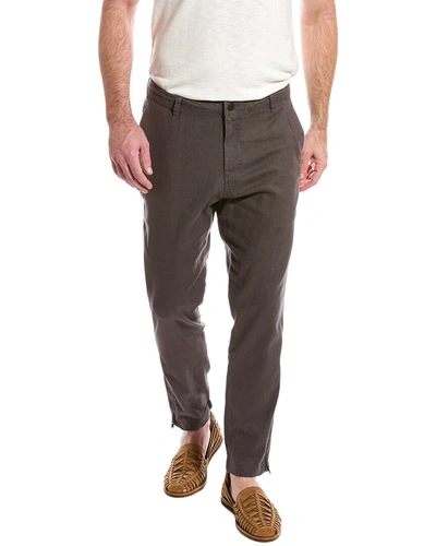 Shop Onia Traveler Linen-blend Pant In Grey