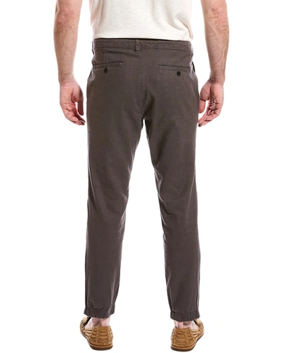 Shop Onia Traveler Linen-blend Pant In Grey