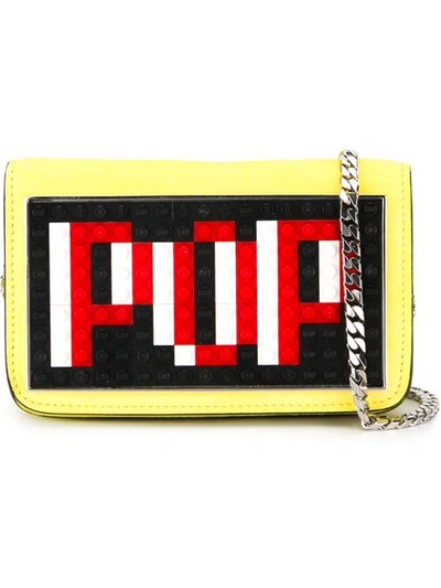 Les Petits Joueurs Micro 'janis Pop' Clutch In Yellow