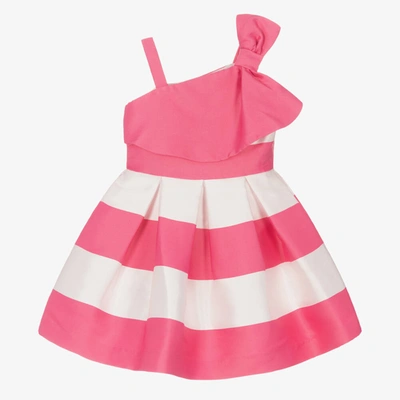 Shop Abel & Lula Girls Pink Striped Dress