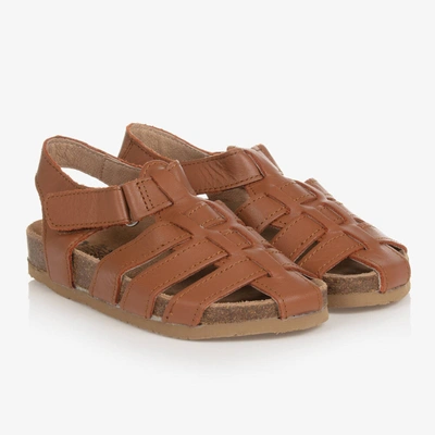 Shop Old Soles Boys Brown Leather Sandals