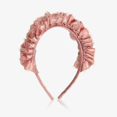 Shop Abel & Lula Girls Pink Ruffle Hairband