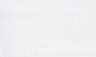 Max Studio Flutter Sleeve Jersey Crinkle Top In White