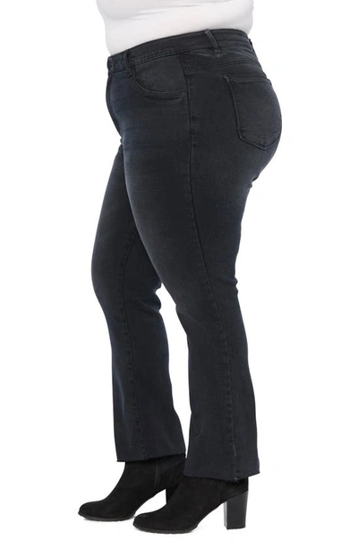 Shop Wit & Wisdom 'ab'solution Skyrise Superhigh Waist Stretch Bootcut Jeans In Wbk-washed Black