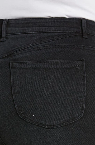 Shop Wit & Wisdom 'ab'solution Skyrise Superhigh Waist Stretch Bootcut Jeans In Wbk-washed Black
