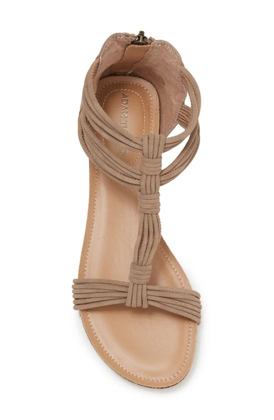 Shop Me Too Neve Gladiator Sandal In Summer Dune Nubuck Pu