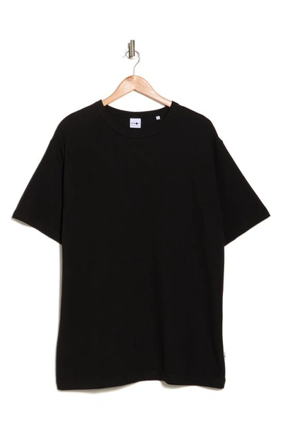 Shop Nn07 Cliff Crewneck Cotton Blend T-shirt In Black