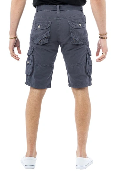 X-ray Belted Bermuda Cargo Shorts In Steel