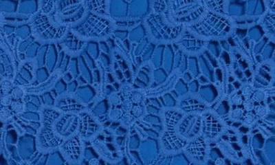 Nanette Lepore Lace Sleeveless Top In Cobalt