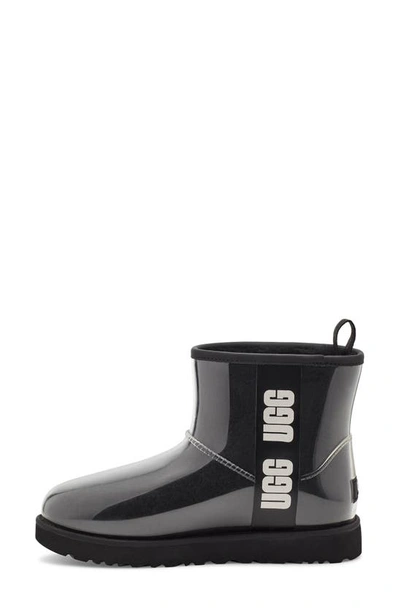 Shop Ugg Classic Mini Waterproof Clear Boot In Black