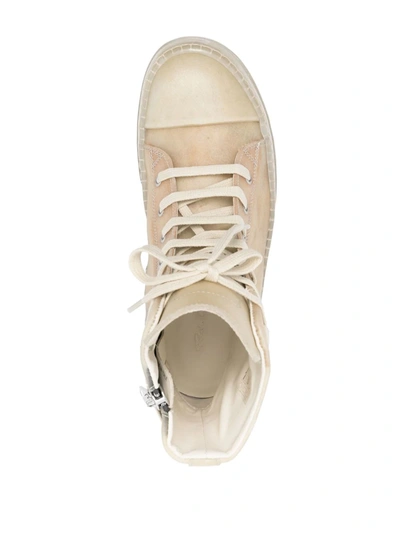 Shop Rick Owens Women Ramone Transparent Leather Sneakers In 211010 Natural/clear