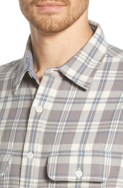 Shop The Normal Brand Mountain Regular Fit Flannel Button-up Shirt In Z/dnublue Haze