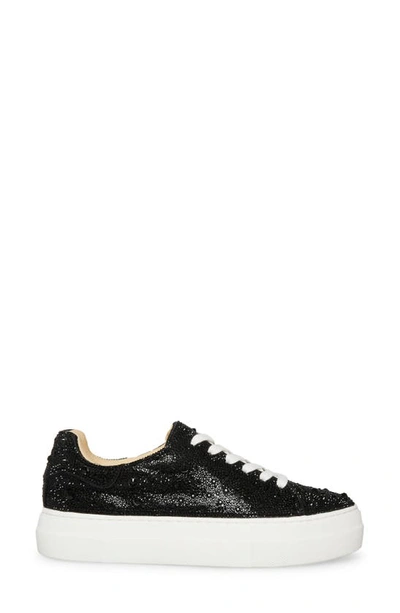 Betsey Johnson Women's Sidney Rhinestone Sneakers In Black In Black