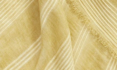 Shop Treasure & Bond Stripe Scarf In Olive Golden
