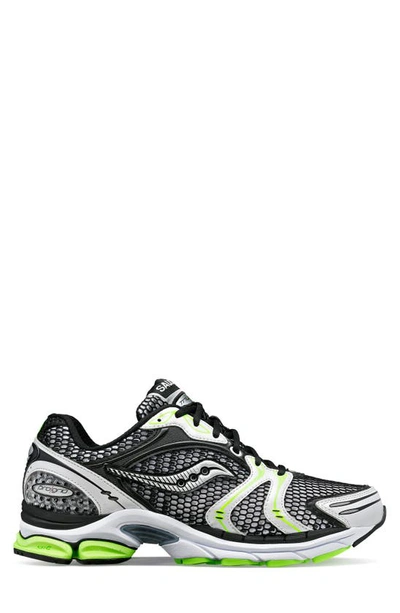 Shop Saucony Progrid Triumph 4 Running Shoe In Black/ Silver