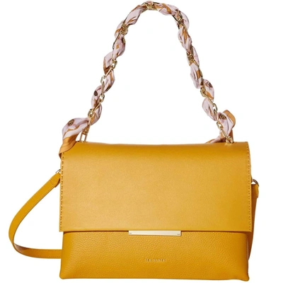 Shop Ted Baker Women's Evangli Leather Shoulder Bag In Yellow