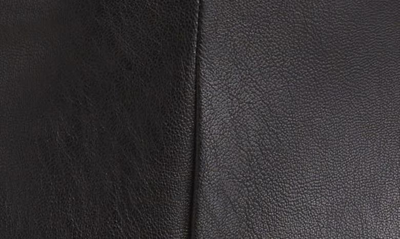 Shop Naked Wardrobe Mock Neck Faux Leather Bodysuit In Black