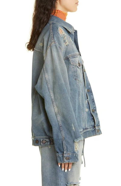 Acne Studios - Denim jacket - Relaxed cropped fit - Mid Blue