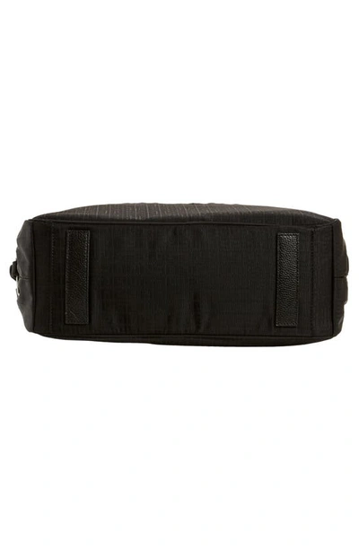 Shop Givenchy 4g Jacquard Nylon & Leather Diaper Bag In 09b-black