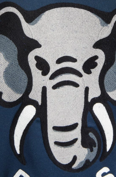 Shop Kenzo Elephant Sailor Track Jacket In 77 - Midnight Blue