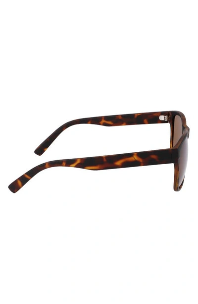 Cole Haan 55mm Polarized Square Sunglasses In Tortoise