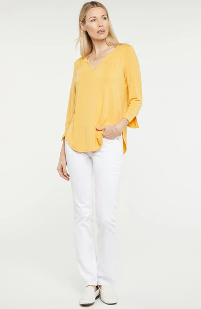 Shop Nydj Perfect Top In Mango Sorbet