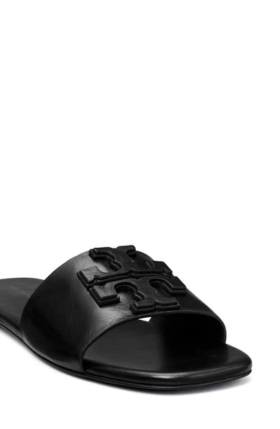 Shop Tory Burch Ines Leather Slide Sandal In Perfect Black