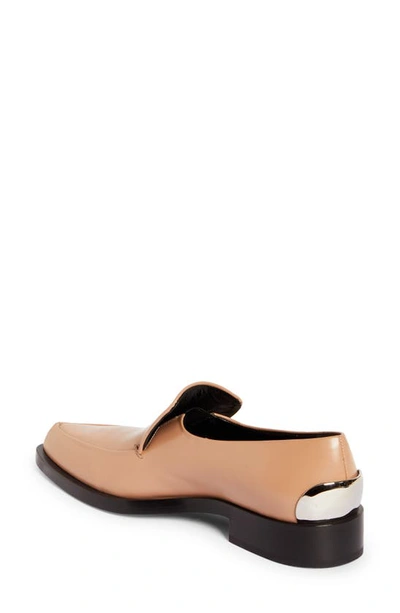 Shop Jil Sander Steel Heel Pointed Toe Loafer In Blossom