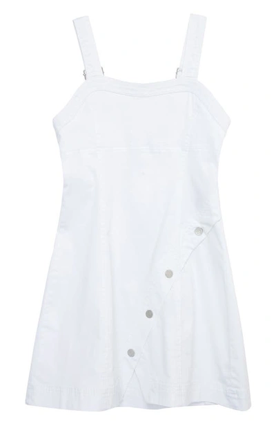 Shop Habitual Kids Kids' Stretch Cotton Dress In White