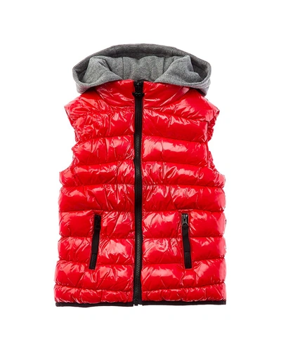 Shop Appaman Apex Puffer Vest In Red