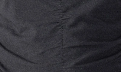 Sanctuary Inner Smile Center Ruched Stretch Cotton & Modal Top In Black