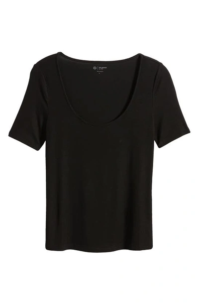 Shop Ag Jaxon Ribbed T-shirt In True Black