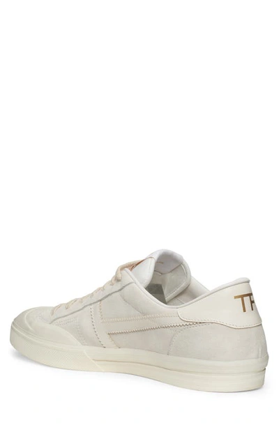 Shop Tom Ford Jarvis Low Top Sneaker In White/ Beige/ Ivory