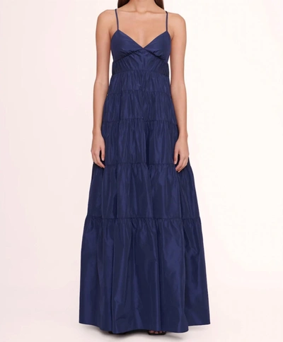 Shop Staud Ripley Dress In Navy In Blue