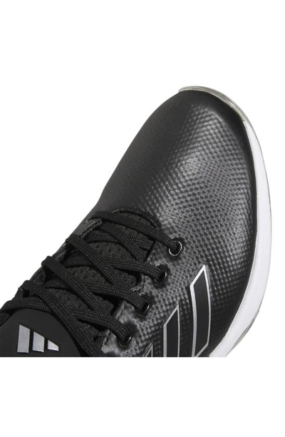 Shop Adidas Golf Zg23 Golf Shoe In Black/ Silver/ Black