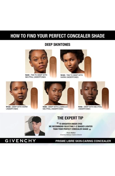 Shop Givenchy Prisme Libre Skin-caring Concealer In N480